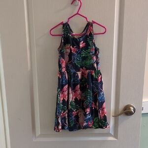 Tropical Print Kids Dress